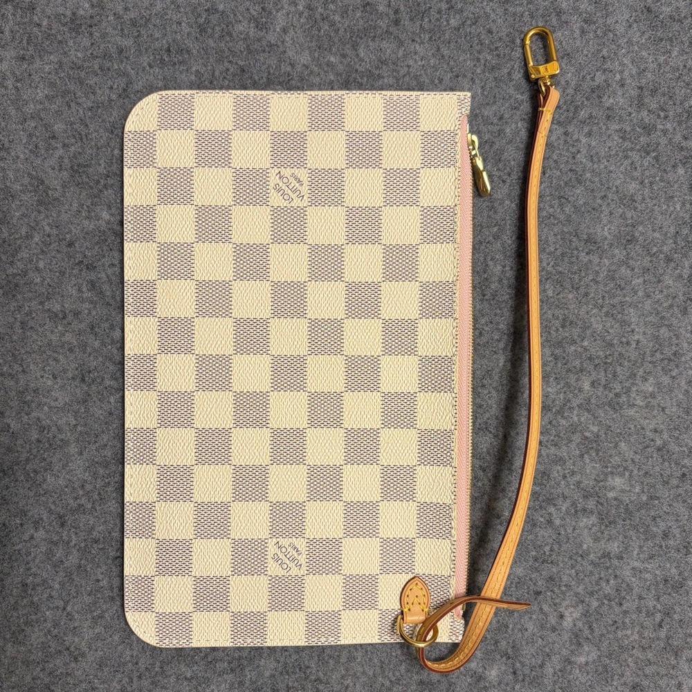 Louis Vuitton Damier Azur Neverfull Pouch